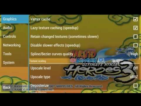 Best Ppsspp Settings For Naruto Shippuden Ultimate Ninja Heroes 3
